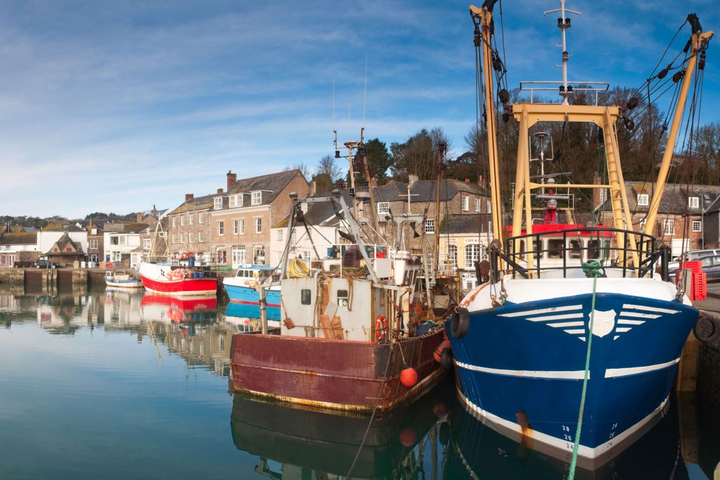 Fishing Boats in a Cornish Harbour